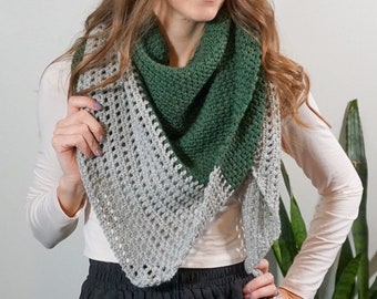 Crochet shawl pattern- Egmont Shawl Pattern, Asymmetrical Shawl, Easy crochet pattern