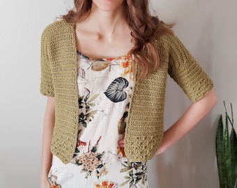 Spring Cardigan Crochet Pattern for Women. Quick and easy crochet cardigan pattern great for beginners. Plus sized