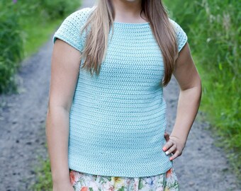 Crochet top pattern, crochet top pattern, summer, spring, permission to sell, crochet t shirt, crochet sweater, womens top pattern, easy