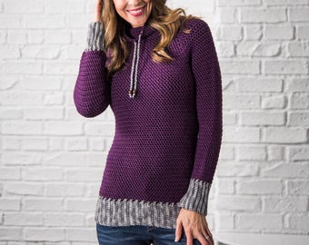 My Favorite Crochet Pullover Crochet Pattern.  Easy Crochet Sweater for women. Beginner friendly!