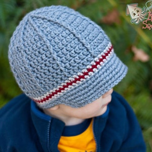 Crochet hat pattern, Newsboy hat pattern, crochet hat pattern, Permission to sell, newborn, infant, mens newsboy hat, crochet cap pattern, image 4