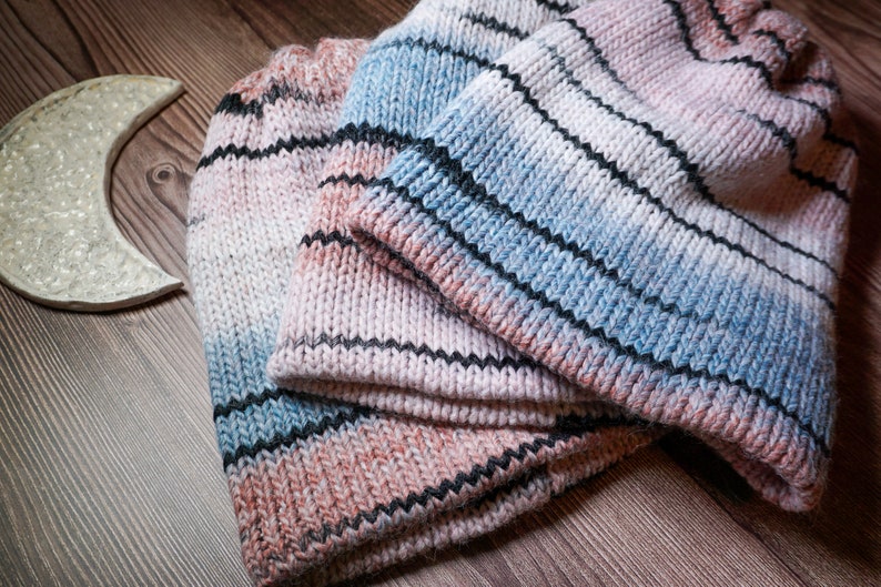 Handmade Knit Hat for Women Cozy Winter Beanie image 10