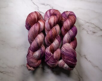 Hand Dyed Yarn - Thyra | Variegated Yarn | Fingering Weight Yarn | Superwash Merino | Worsted Yarn | Knitting Yarn | Sweater Yarn