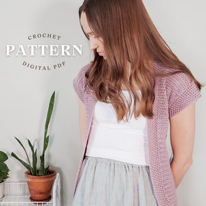 Beginner Crochet Sweater | Easy Crochet Cardigan | Spring Crochet Pattern | Beginner Friendly | Spring And Summer Cardigan | Size Inclusive