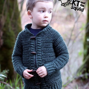 Crochet cardigan pattern, childrens cardigan, boys cardigan, girls cardigan, cardigan for children, crochet, top down, zipper or button image 4