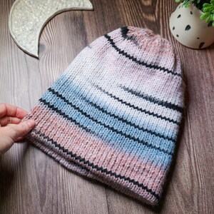 Handmade Knit Hat for Women Cozy Winter Beanie image 3