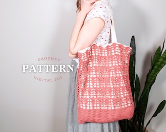 Bag Crochet Pattern | Crochet Purse | Tote Bag | Book Bag | Tote Crochet Pattern | Handbag Crochet Pattern | Video Tutorial