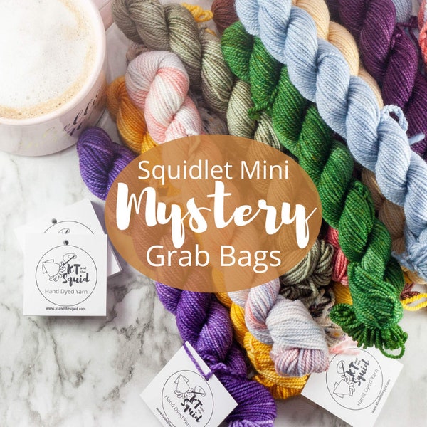 Mystery Mini Grab Bags | Hand Dyed Sock Yarn | Mini Yarn Set | 20g Mini Yarn Set | Fingering Yarn | Sock Yarn