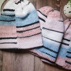 Handmade Knit Hat for Women Cozy Winter Beanie image 5