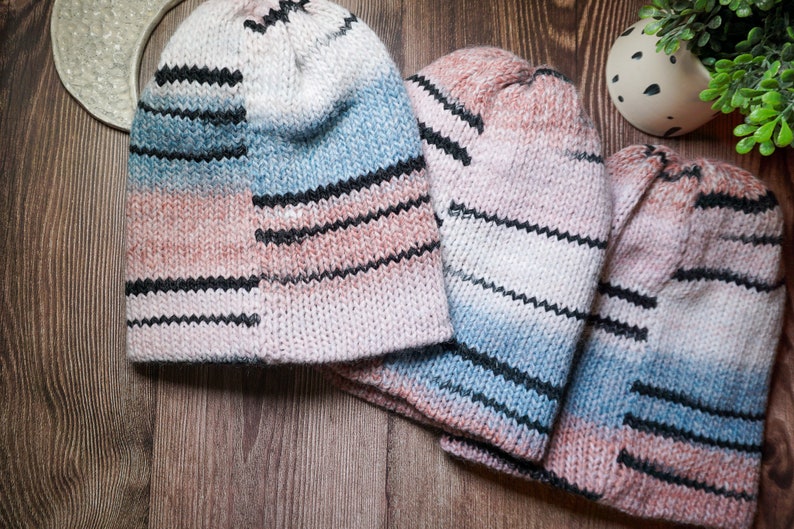 Handmade Knit Hat for Women Cozy Winter Beanie image 5