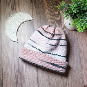 Handmade Knit Hat for Women Cozy Winter Beanie image 8