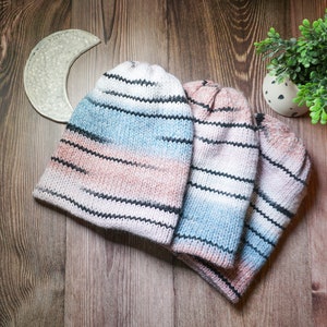 Handmade Knit Hat for Women Cozy Winter Beanie image 6