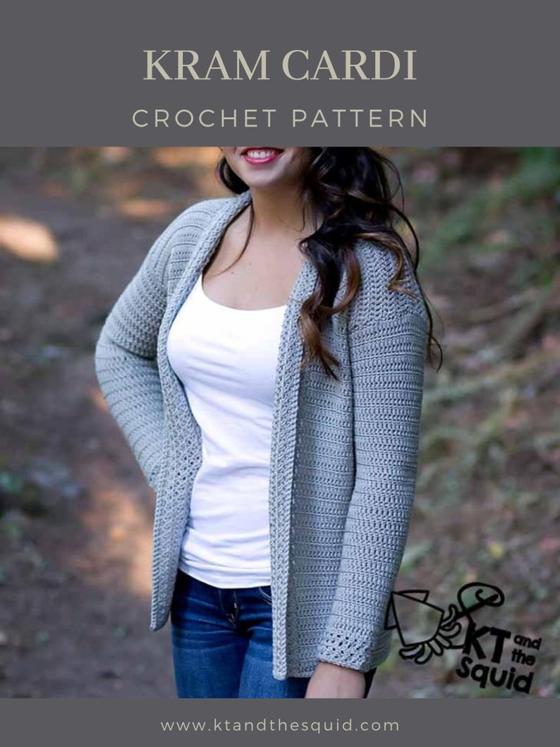 Crochet Cardigan Pattern Crochet Sweater Fall Crochet Size Inclusive Pdf Download Women'S Crochet Cardigan Sizes XS-3XL image 9
