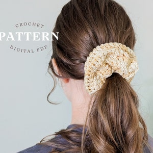 Crochet Scrunchie Pattern | Crochet Hair Accessory | Crochet Pattern | Easy Crochet Pattern | Crochet PDF Tutorial | Quick Crochet Project