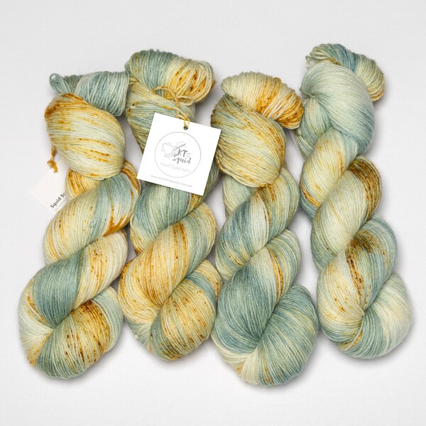 Hand Dyed Yarn - Seaside | Variegated Yarn | DK Weight yarn | Superwash Merino | DK Yarn | Knitting Yarn | Sweater Yarn | DK Weight