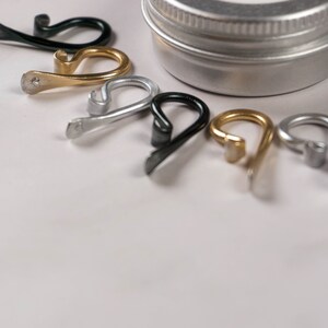 Stitch Markers for crochet, progress keepers, metal stitch markers, knit stitch markers image 6
