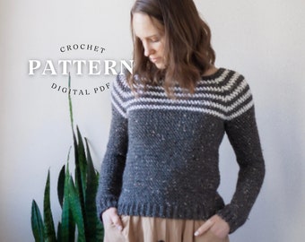 Crochet Sweater Pattern | Crochet Raglan Pattern | Raglan Cardigan | Crochet Raglan Sweater | Top Down In The Round | Womens Sweater