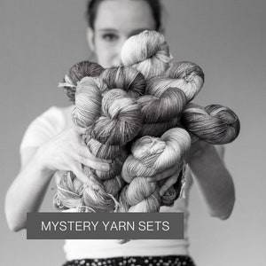 Hand Dyed Yarn | Mystery Grab Bag | Surprise Bundle | Crochet Yarn | Mystery Yarn Box | Superwash Merino Wool