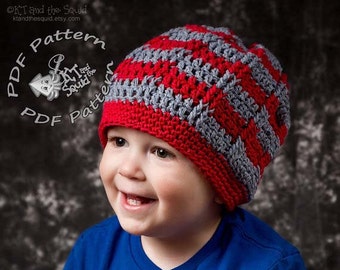 Striped slouchy crochet pattern, permission to sell, crochet pattern, easy crochet pattern, striped crochet hat pattern, slouchy pattern