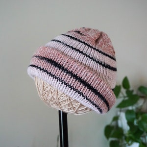 Handmade Knit Hat for Women Cozy Winter Beanie image 2