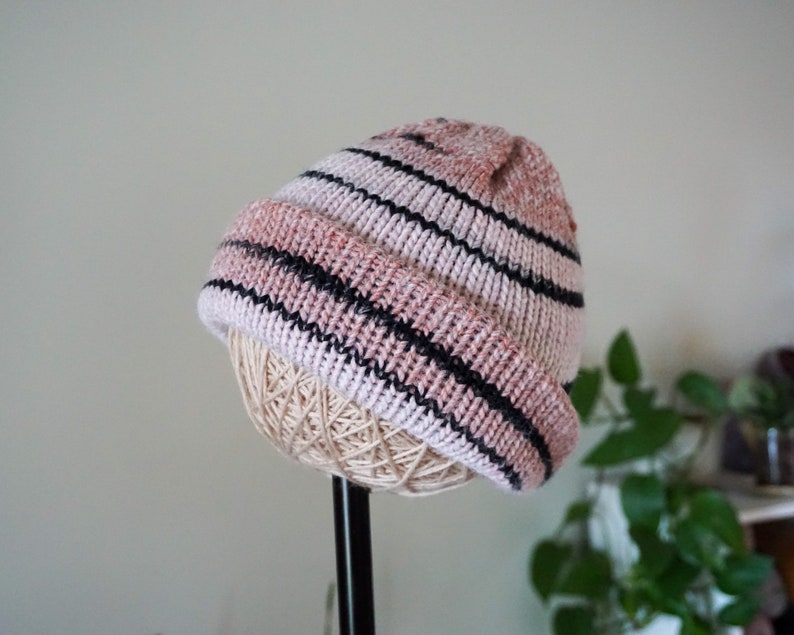 Handmade Knit Hat for Women Cozy Winter Beanie image 2