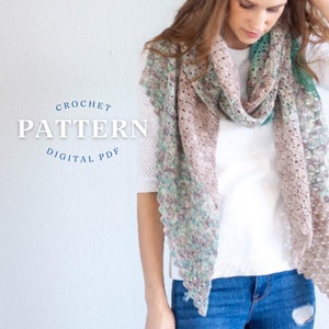 Crochet Wrap Pattern | Crochet Shawl | Scarf Pattern | Instant Download | Crochet Cardigan Pattern | Easy Crochet Pattern