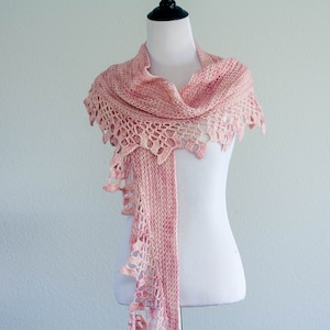 Crochet shawl pattern Topelt Shawl crochet pattern, scarf image 1