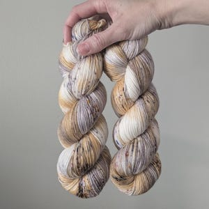 Hand Dyed Merino Wool Yarn: Yellow and Gray - "Jaya" Colorway, Choose your Weight