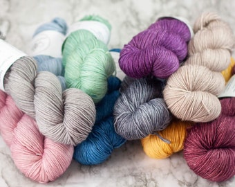 Dyed To Order | Merino yarn | Hand Dyed Yarn | Handdyed Yarn | Made To Order | Indie Dyed Yarn | Fingering Yarn | DK | Worsted