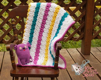 Chunky Blanket Crochet Pattern | Blanket Yarn | Chunky Yarn | Multiple sizes | Crochet Baby Blanket Pattern | Pdf Pattern | Easy Afghan