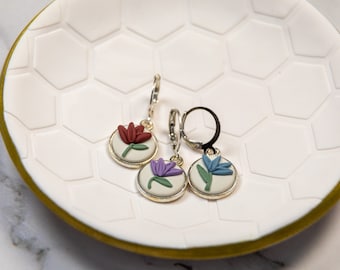 Flower Stitch Marker Set