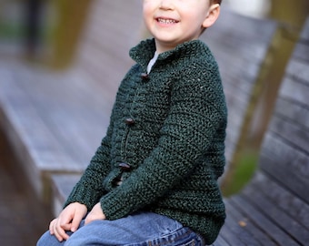 Crochet Cardigan Pattern: Children's Top-Down Design (PDF Pattern)