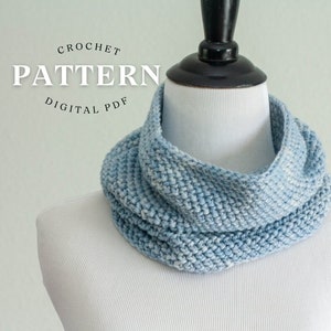 crochet cowl pattern, fast crochet pattern pdf pattern easy crochet pattern image 1