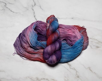 Hand Dyed Yarn  -  Effie | Variegated Yarn | Fingering Weight | Superwash Merino | Worsted Yarn | Knitting Yarn | Sweater Yarn | DK Weight
