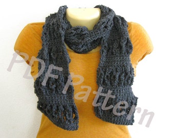 Easy crochet scarf pattern. crochet pattern, scarf pattrn, womens scarf pattern, mens scarf pattern, crochet scarf
