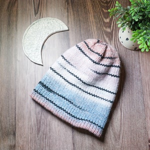 Handmade Knit Hat for Women Cozy Winter Beanie image 7