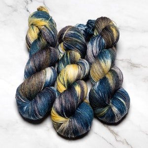 Hand Dyed Yarn Taylor Variegated Yarn Fingering Weight Superwash Merino Worsted Yarn Knitting Yarn Sweater Yarn DK Weight image 1