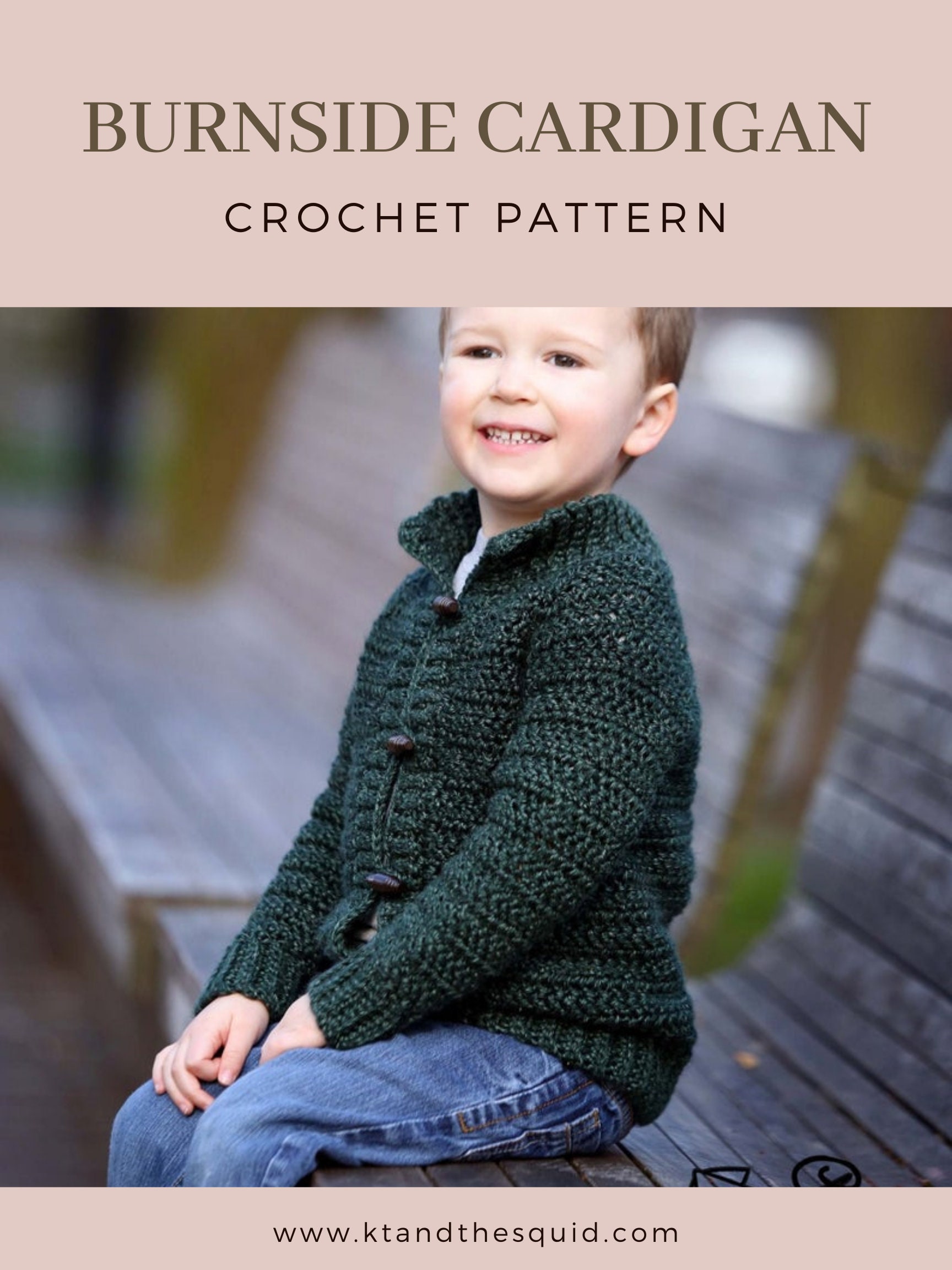 Crochet Cardigan Pattern Childrens Cardigan Boys Cardigan - Etsy