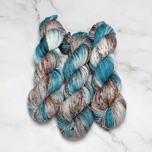 Hand Dyed Yarn Zita Variegated Yarn Fingering Weight Superwash Merino Worsted Yarn Knitting Yarn Sweater Yarn DK Weight image 1