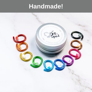 Crochet Stitch Marker Set  | Knitting Markers | Knitting Tools | Metal Stitch Markers | Progress Keepers | Amigurumi Stitch Markers
