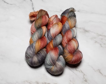 Hand Dyed Yarn - Surprise | Variegated Yarn | Fingering Weight | Superwash Merino | Worsted Yarn | Knitting Yarn | Sweater Yarn | DK Weight