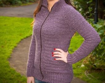 Crochet cardigan pattern - Burnside cardigan crochet pattern for women