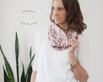 crochet Sierra cowl pattern, fast crochet pattern, pdf pattern easy crochet pattern