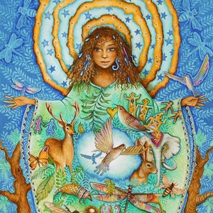 Earth Empress - Una tarjeta de felicitación de bellas artes