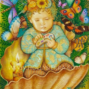 L’enfant divin - Une carte de vœux des beaux-arts