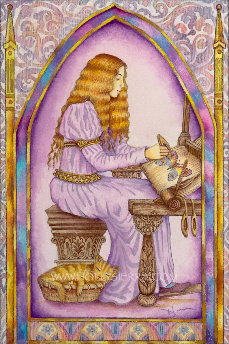 The Weaver From The Chrysalis Tarot Troupe Of Medieval Characters image 1