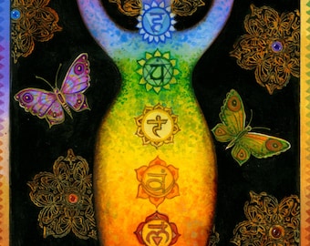 Chakra Kanti - A Fine Art Greeting Card
