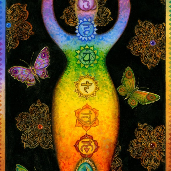 Chakra Kanti - eine Kunst-Grußkarte