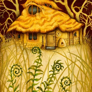 Candlelight Cottage - A Fine Art Greeting Card