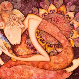 Firebird - tarjeta de felicitación del arte